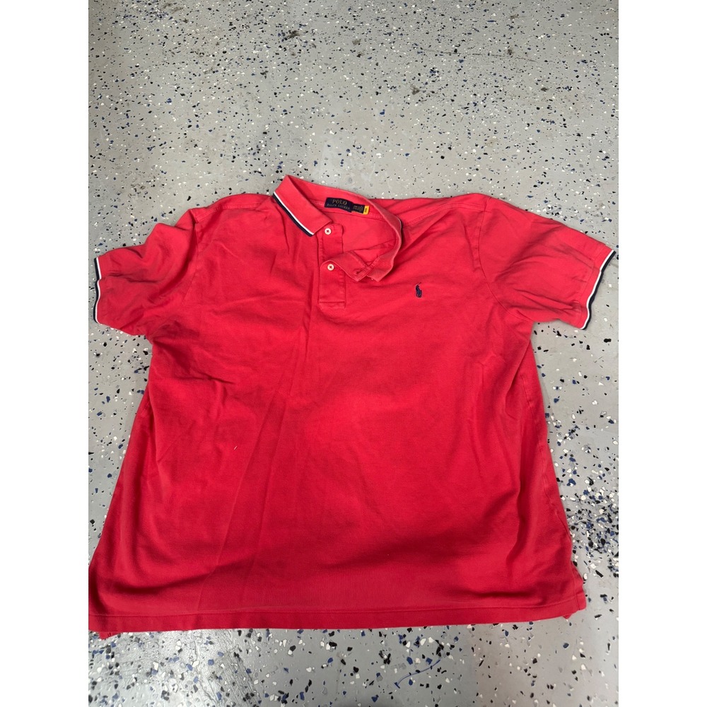 Polo Ralph‎ Lauren Polo Shirt Classic Fit Short Sleeve Red 2XL